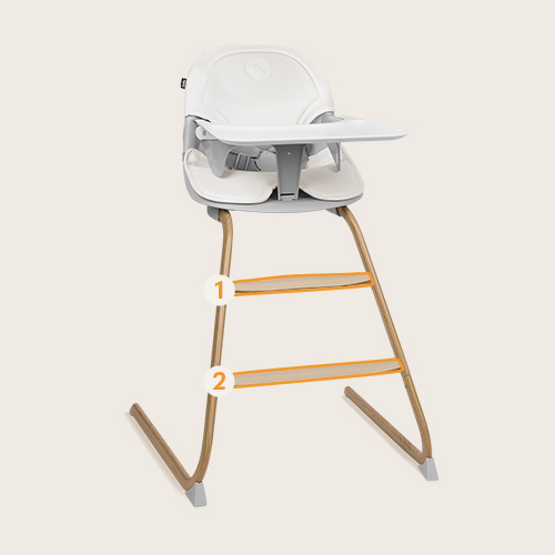 Lionelo Dalia Set Grey Stone Natural — Hochstuhl und Babywippe